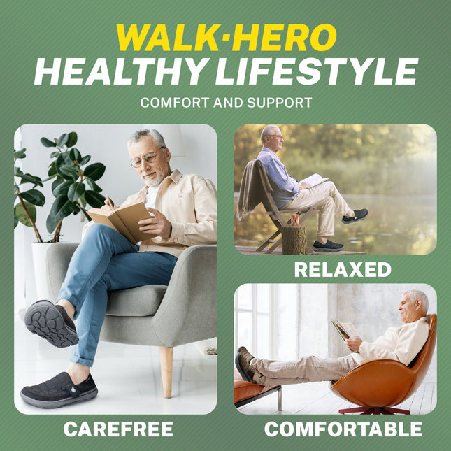 Mens Slippers for Plantar Fasciitis, Comfortable House Shoes for Men with Arch Support