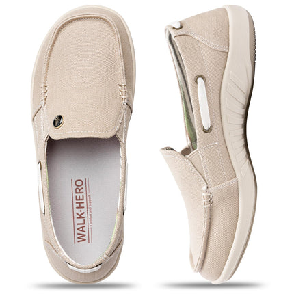 Women's Wide Toe Box Loafers with Arch Support - All Sales Final - WALKHERO