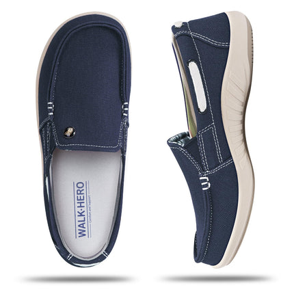 Women's Wide Toe Box Loafers with Arch Support - All Sales Final - WALKHERO