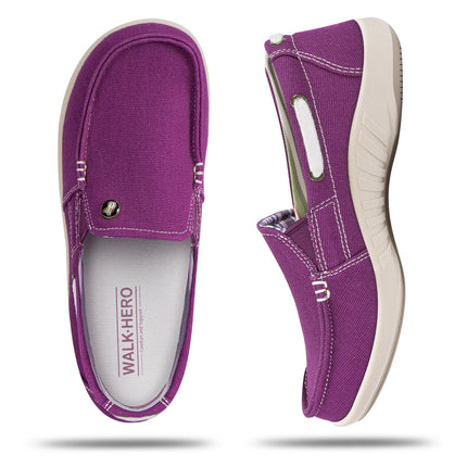 Women's Wide Toe Box Loafers with Arch Support - All Sales Final - WALKHERO